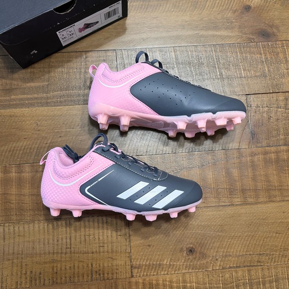 Adidas Rundown Girl’s Cleats, Size 2 - Picture 5 of 11
